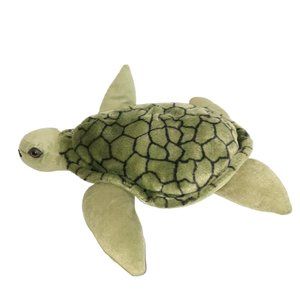 Sea World Busch Gardens Green Water Turtle Plush Stuffed Animal Toy 16"